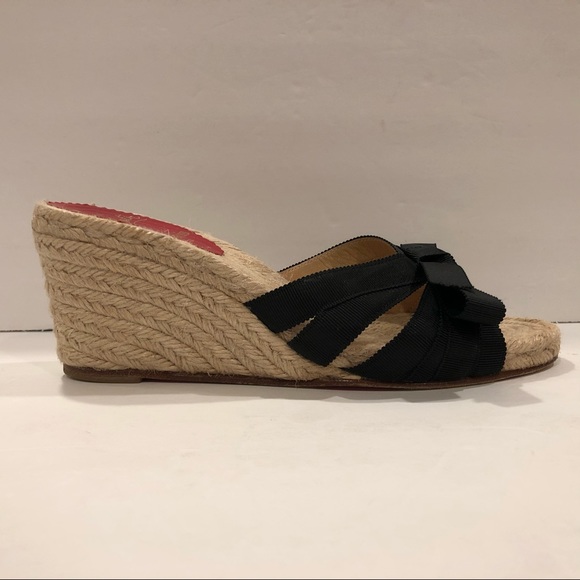 Christian Louboutin tiburon wedge espadrille 37 - Picture 2 of 9
